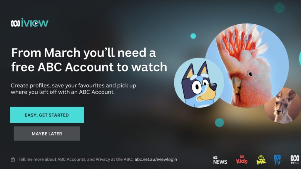 ABC iView wants your data