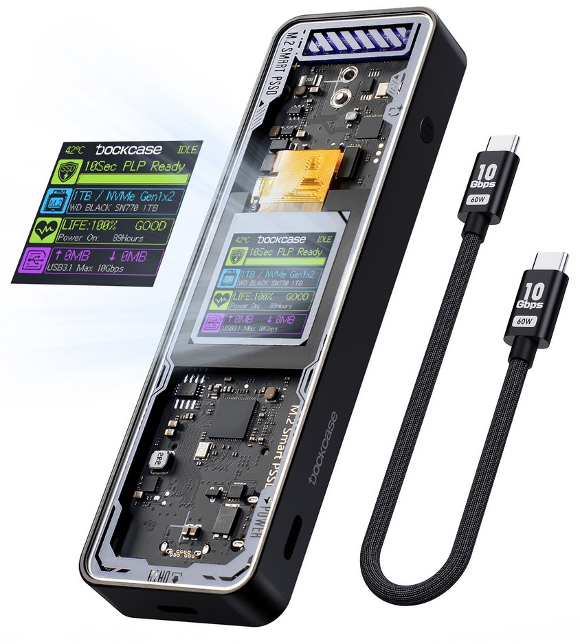 Dockcase NVMe SSD enclosure