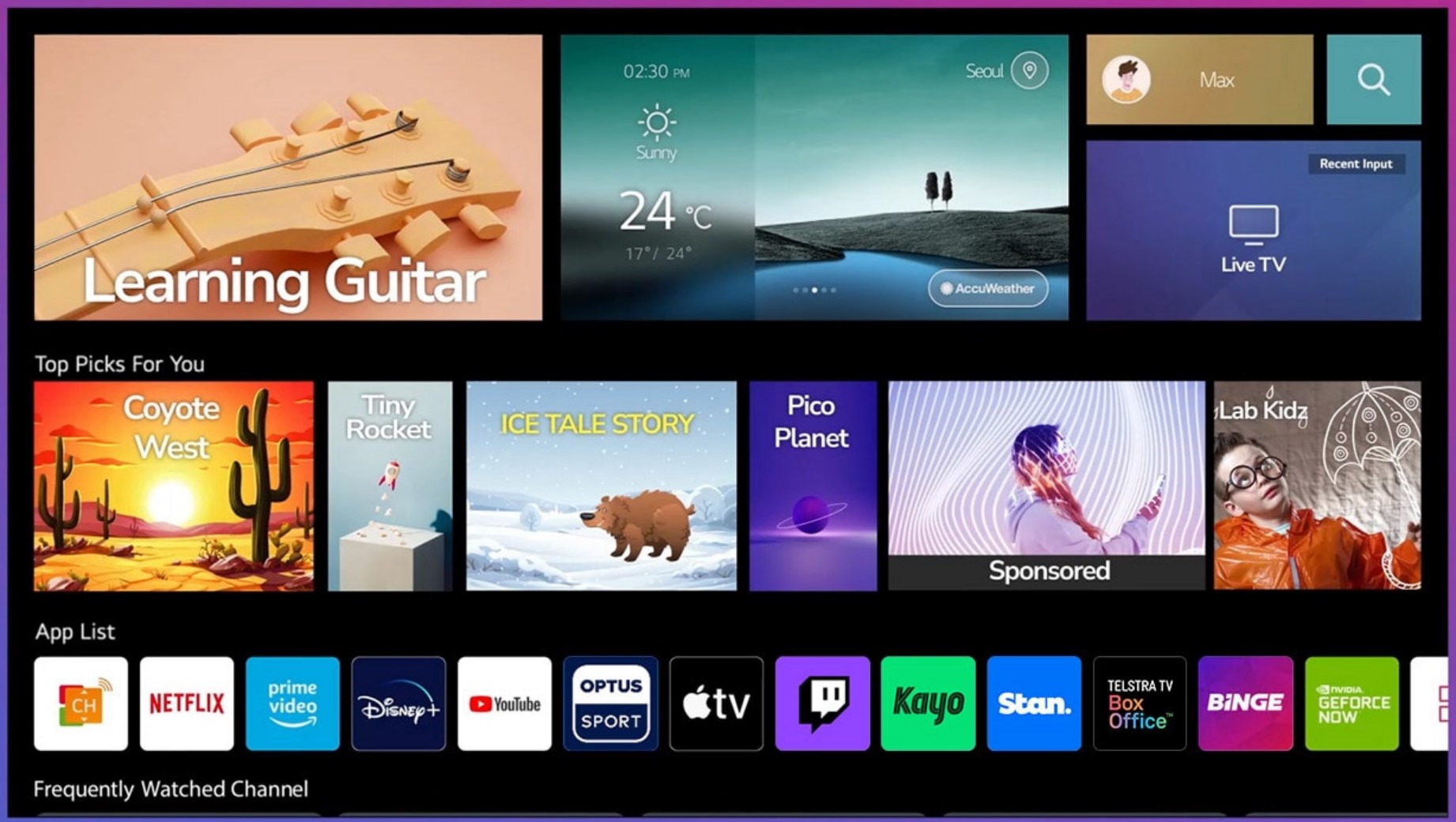 LG Objet Posé 55”