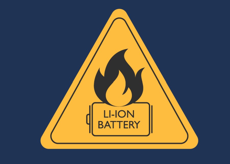 Lithium-ion battery fire