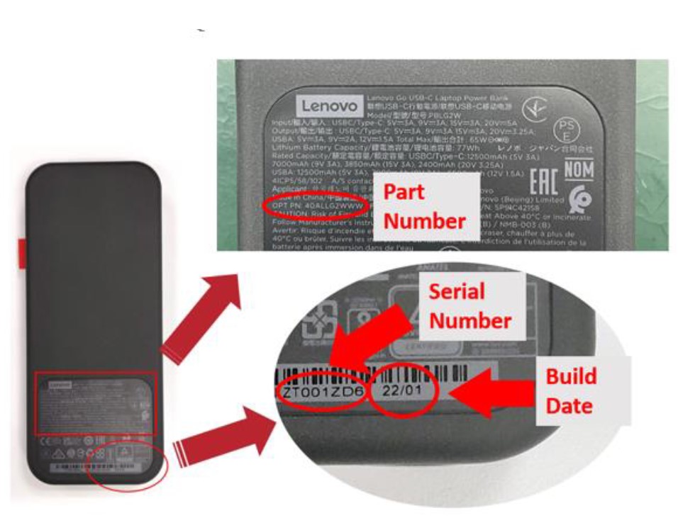 Lenovo USB-C 20000mAh powerbank
