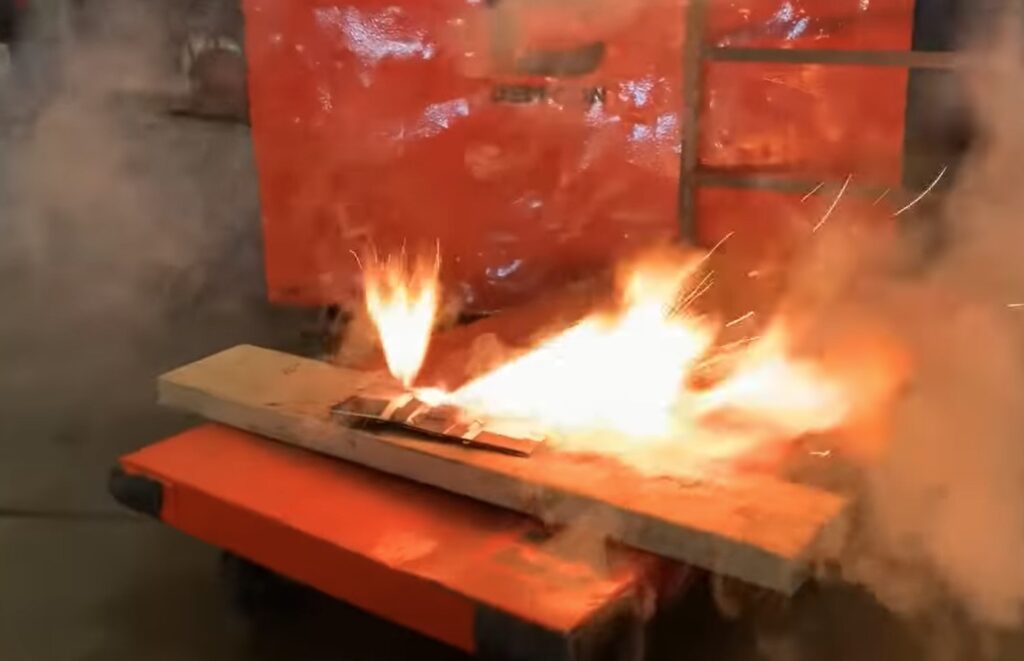 Lithium-ion battery fire