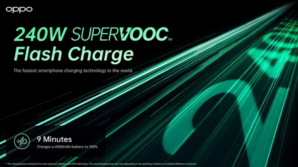 OPPO 150W and 240W SUPERVOOC