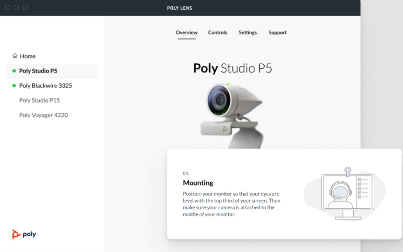 Poly Studio P5 Webcam