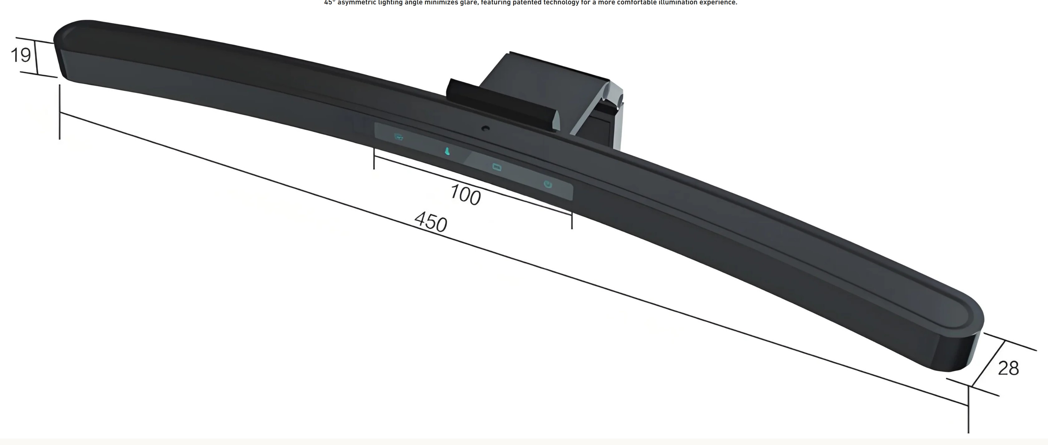 Quntis Curved Monitor light