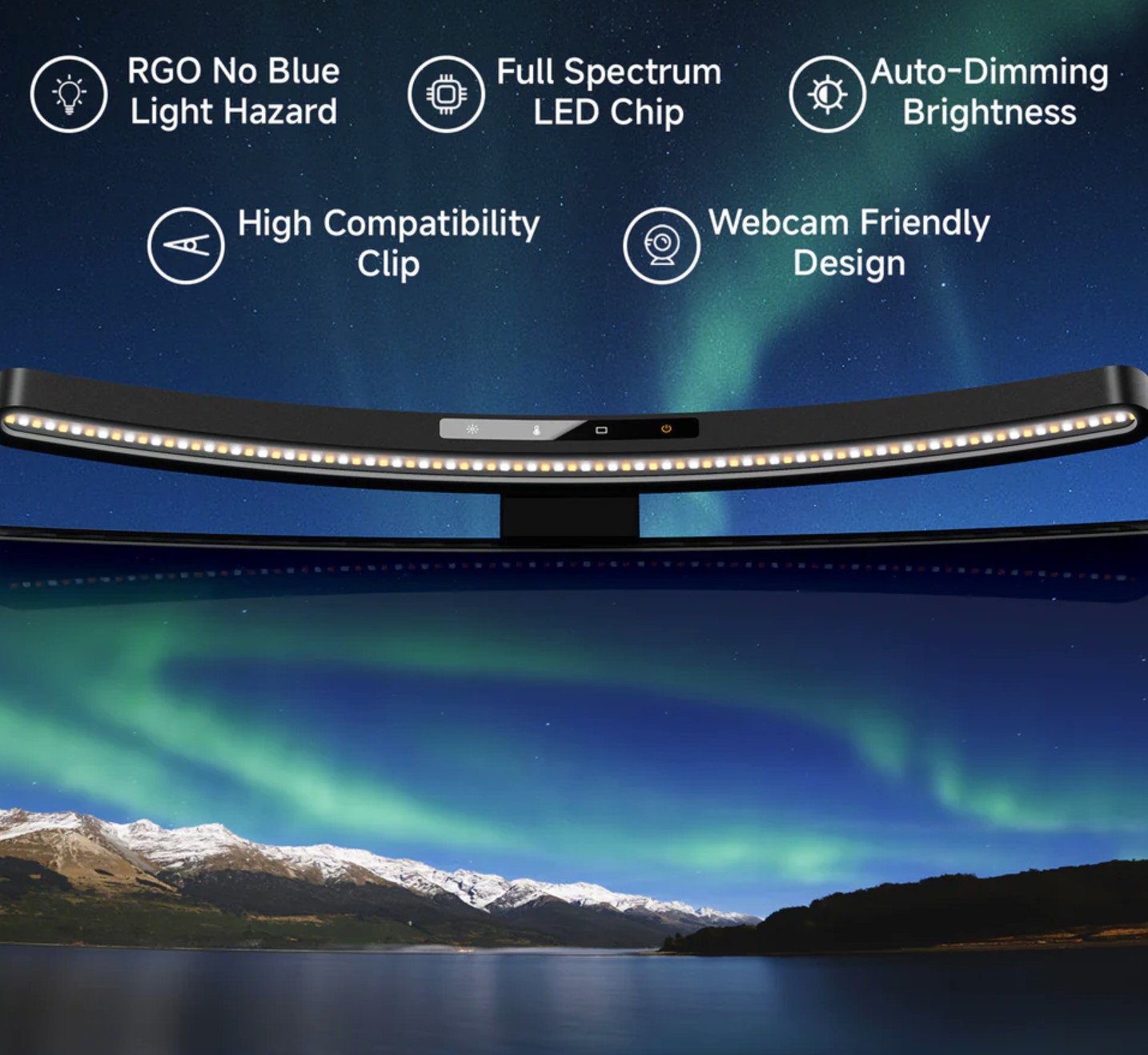 Quntis Curved Monitor light