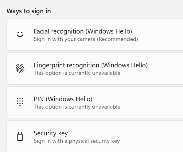 YubiKey hardware security key