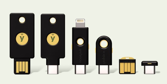 YubiKey hardware security key