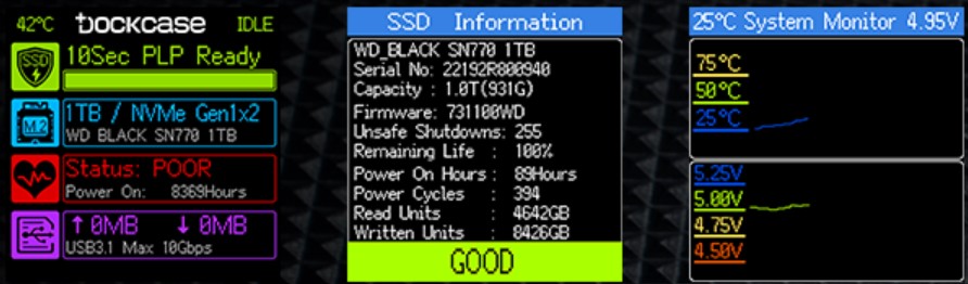 Dockcase NVMe SSD enclosure